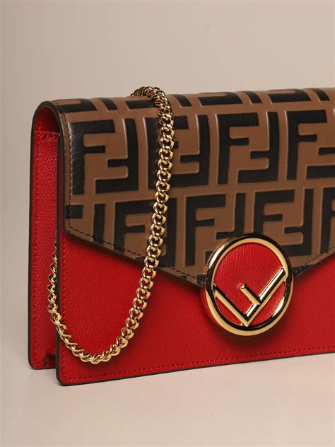 borse donna fendi cam rosso|Pochette FENDI da Donna .